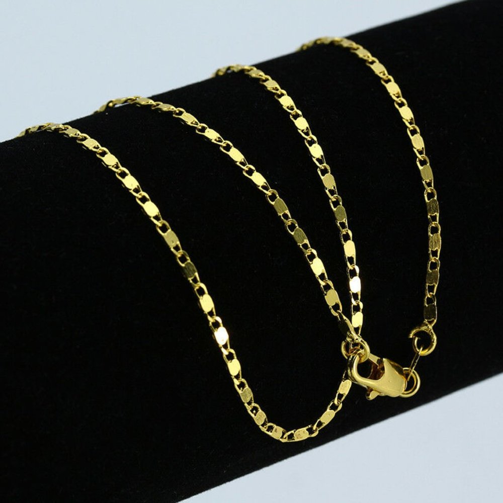 New 18K GP Gold Necklace Chain